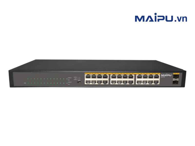 Switch Maipu IS170-26TP-AC 24-Ports 1G RJ45 PoE 360W, 2-Ports 100/1000M SFP