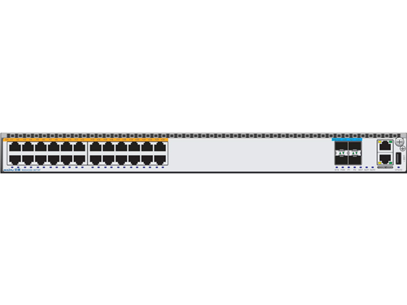 Switch Maipu NSS4330-32TXP 24*Base-T interfaces, 6*SFP+ interfaces, PoE Enable, One Extension Slot, Dual Power Slots.