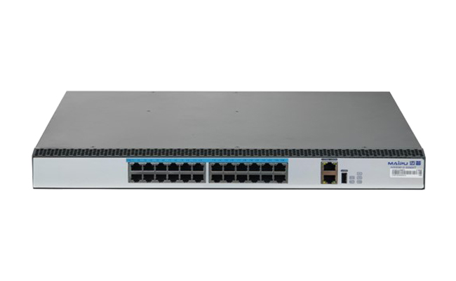 Switch Maipu NSS5812-30MXT 24* Multi-Gigabit interfaces, 1*Extension Slot, Dual Power Slots