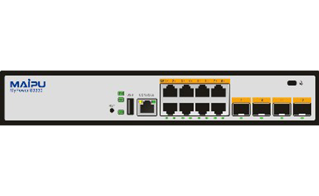 Switch Maipu S3330-12TXF-AC 8*Base-T interfaces, 4*SFP+ interfaces, Fixed One AC Power Supply.