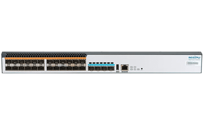 Switch Maipu S3330-28GXF-DC48 24*SFP interfaces, 4*BaseX optical SFP+ interfaces, DC Input.