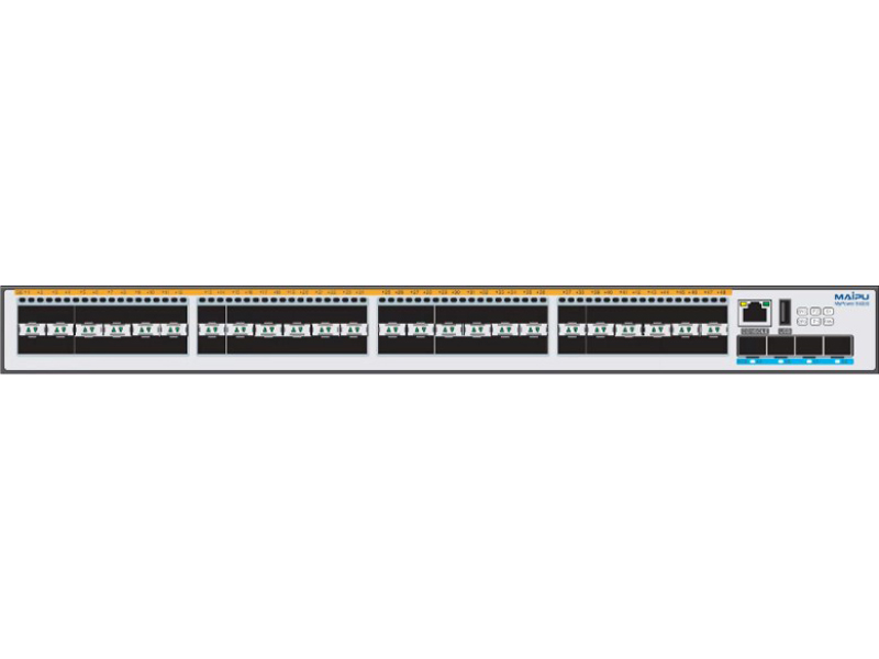 Switch Maipu S4330-54GXF 48*SFP interfaces, 4*SFP+ interfaces, One Extension Slot, Dual Power Slots.