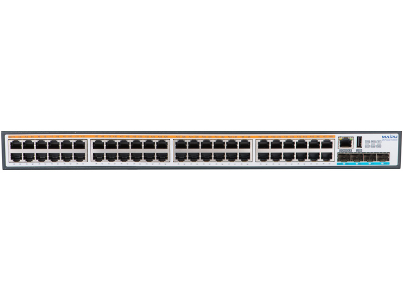 Switch Maipu S4330-54TXF 48*Base-T interfaces, 4*SFP+ interfaces, One Extension Slot, Dual Power Slots.